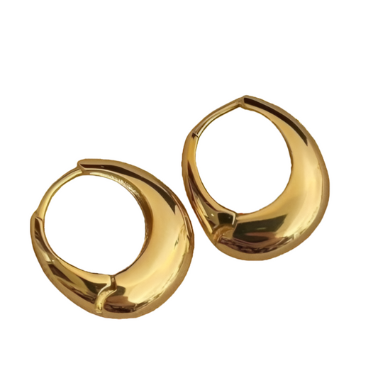 Golden Chunky Glossy Hoop